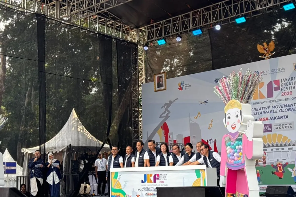 Peresmian Jakarta Kreatif Festival 2026 di Istora Senayan, Jakarta, Sabtu (4/7/2026)