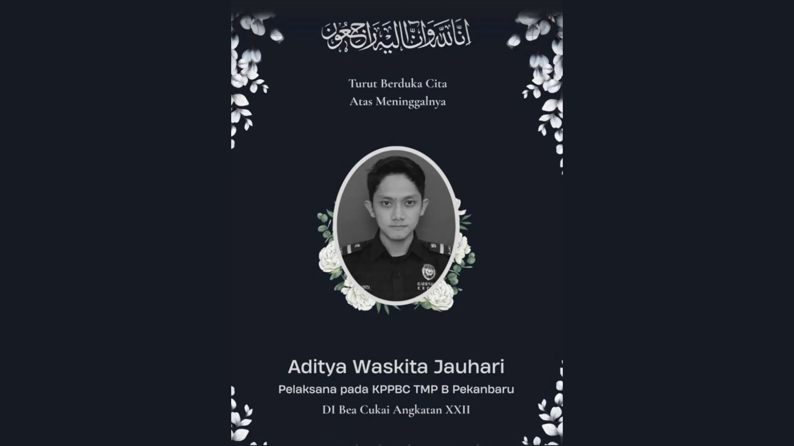 Purbaya Sampaikan Duka Pegawai Bea Cukai Gugur Saat Bertugas