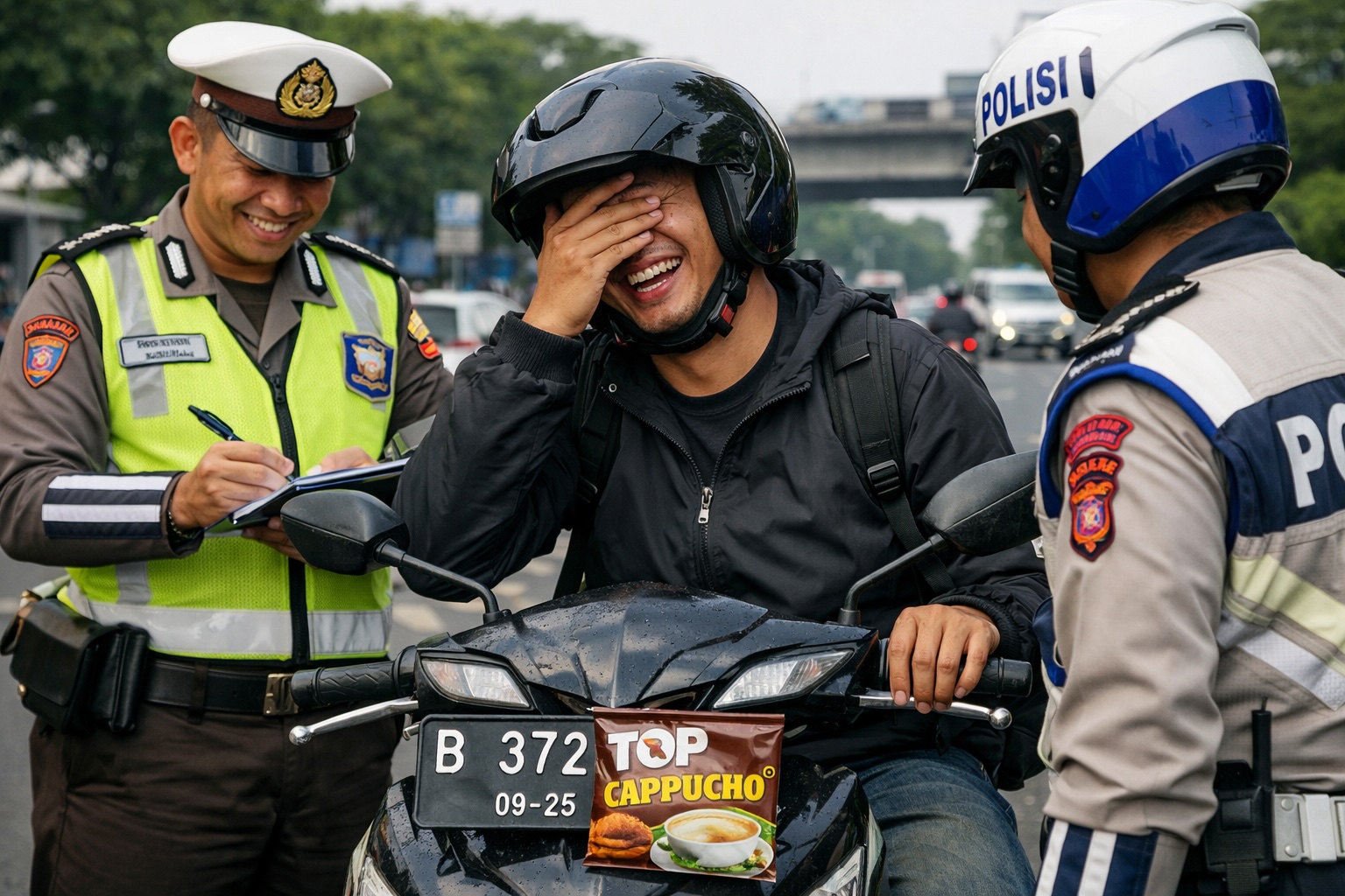 Tutup Pelat Nomor Kendaraan, Siap-siap Didenda Rp500.000