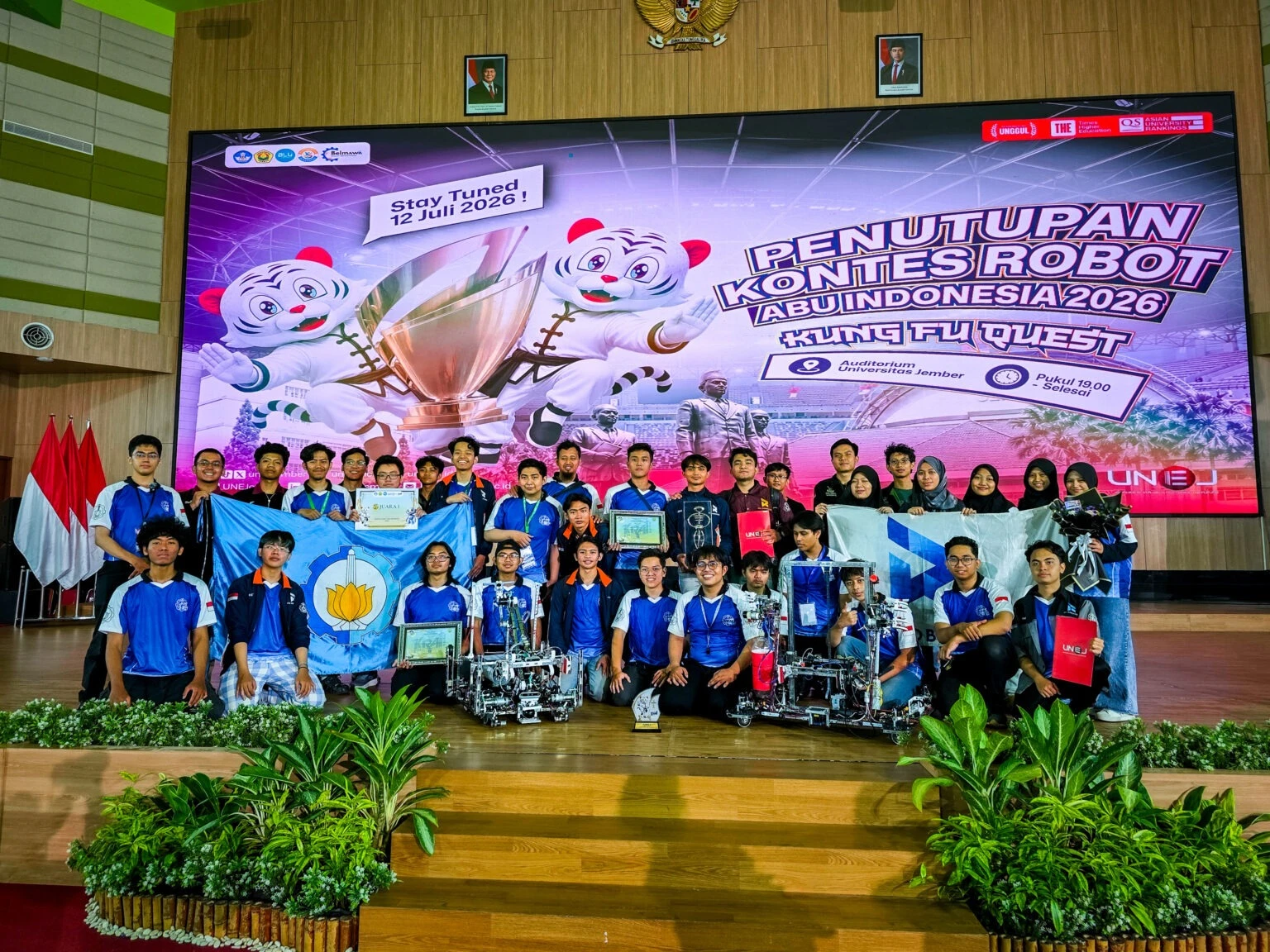 Tim Robot ITS Tembus Delapan Besar ABU Robocon 2026