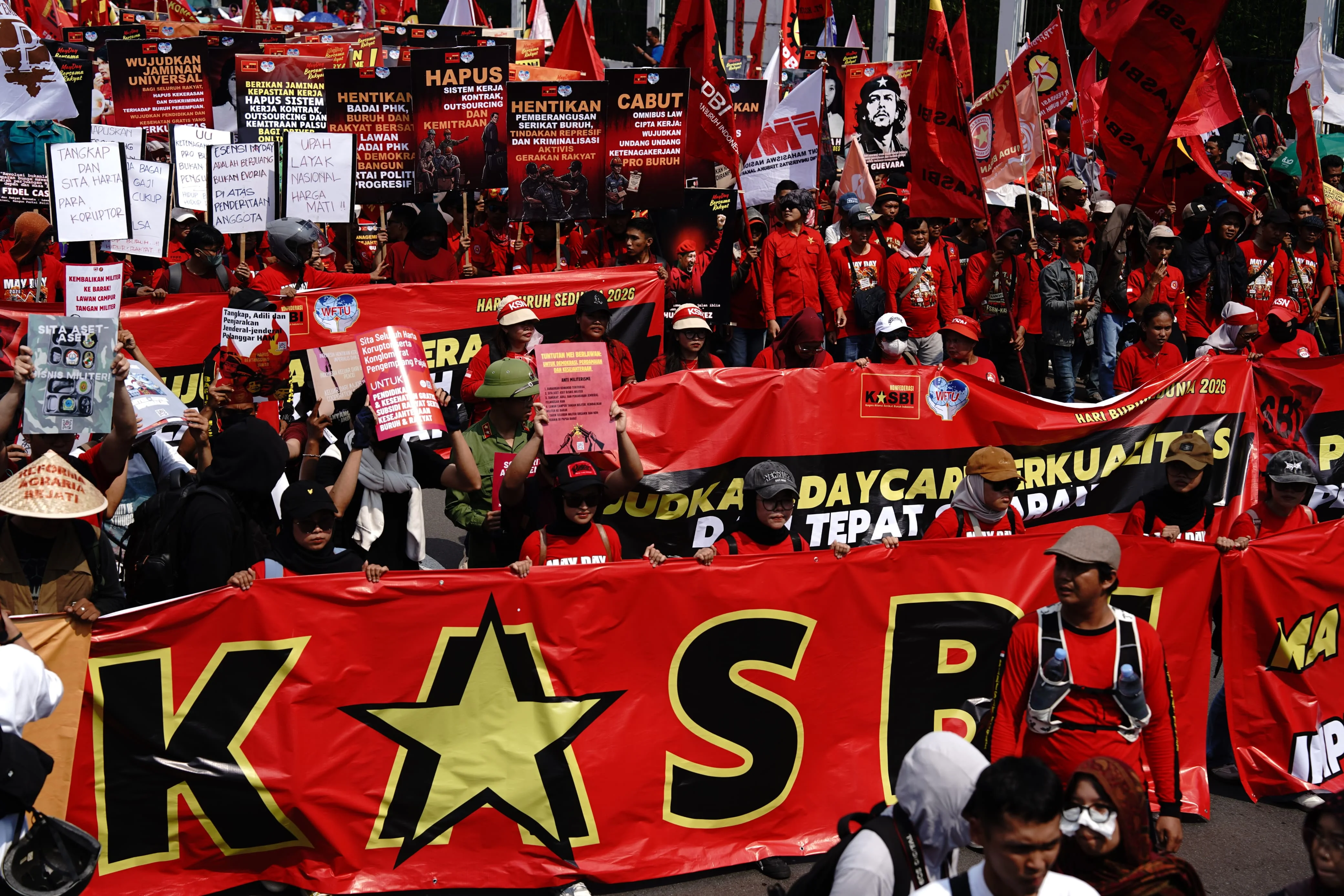 Aksi Buruh Besar-Besaran Digelar di Sejumlah Kota, Ini Isi Permenaker 7/2026 yang Diprotes