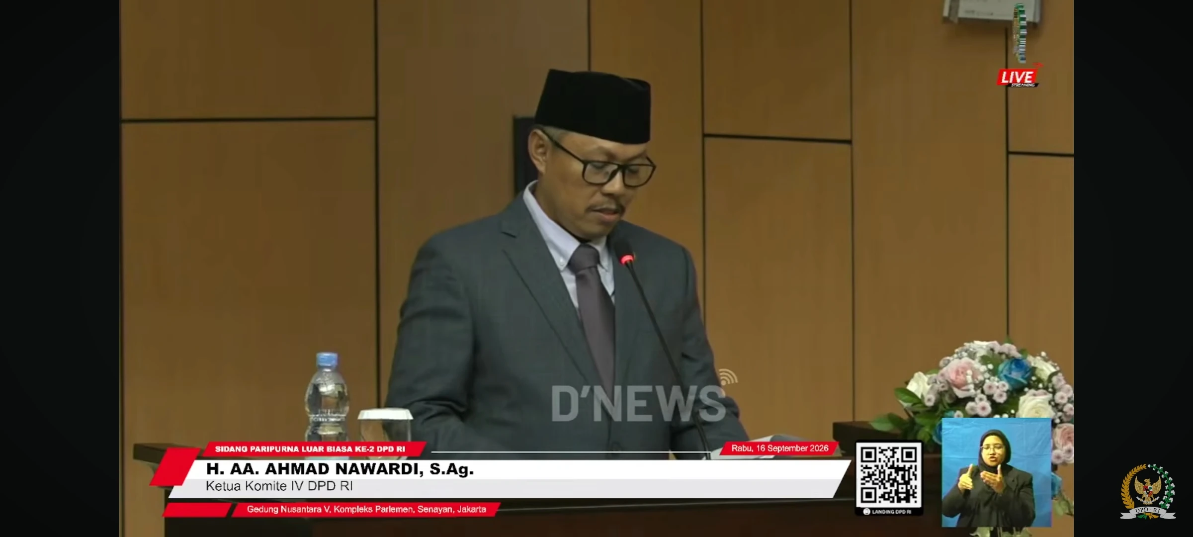 Ketua Komite IV DPD RI Ahmad Nawardi