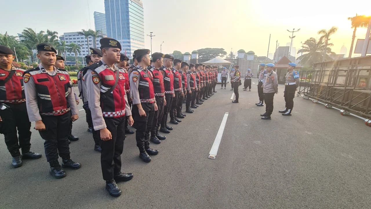 18.504 Personel Kawal Demo di Jakarta Pusat, Kamis (27/8)