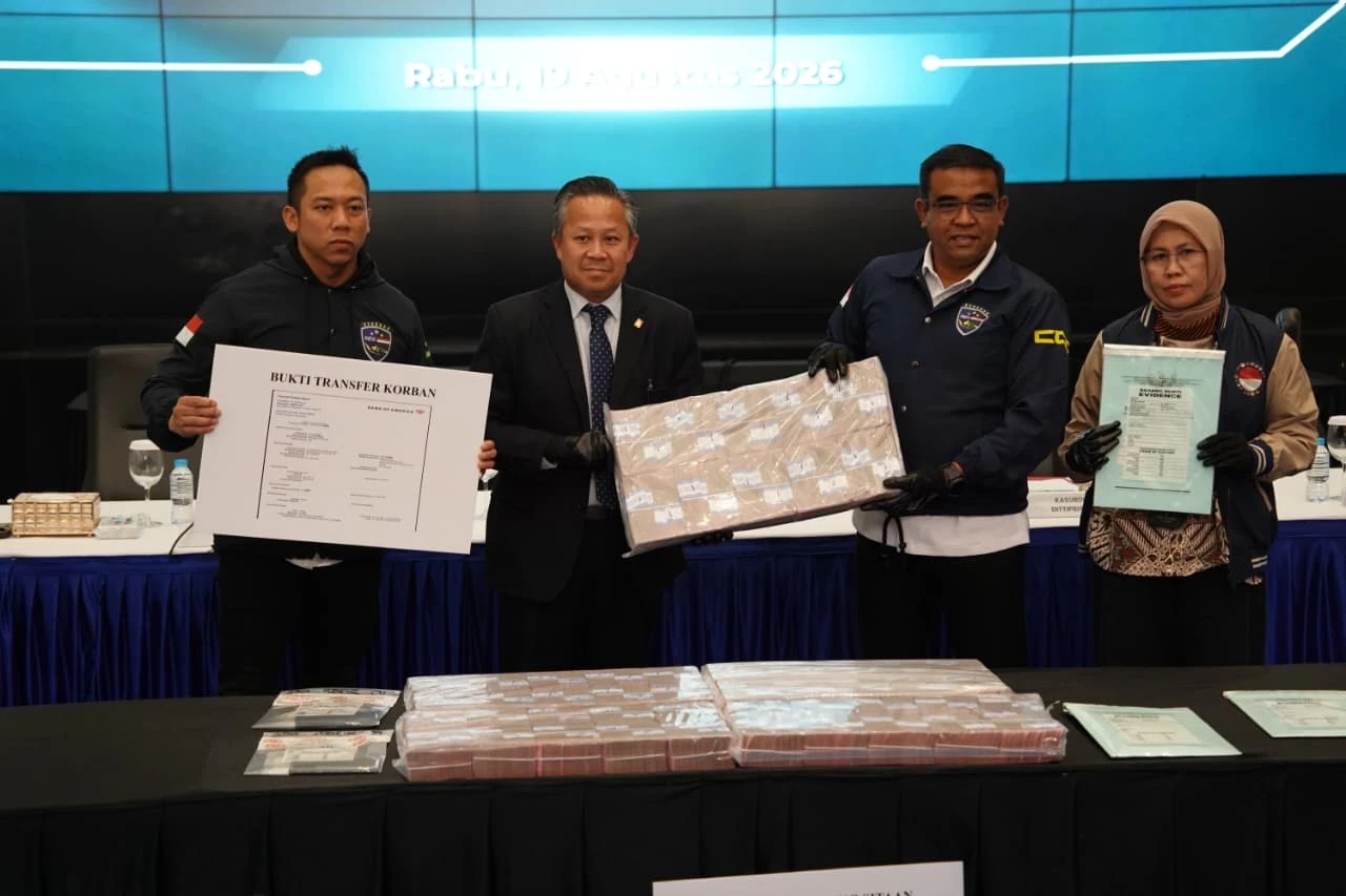 Bobol Perusahaan AS Rp5,5 Miliar, Bareskrim Sita Sisa Dana Rp5 Miliar di Rekening Cangkang
