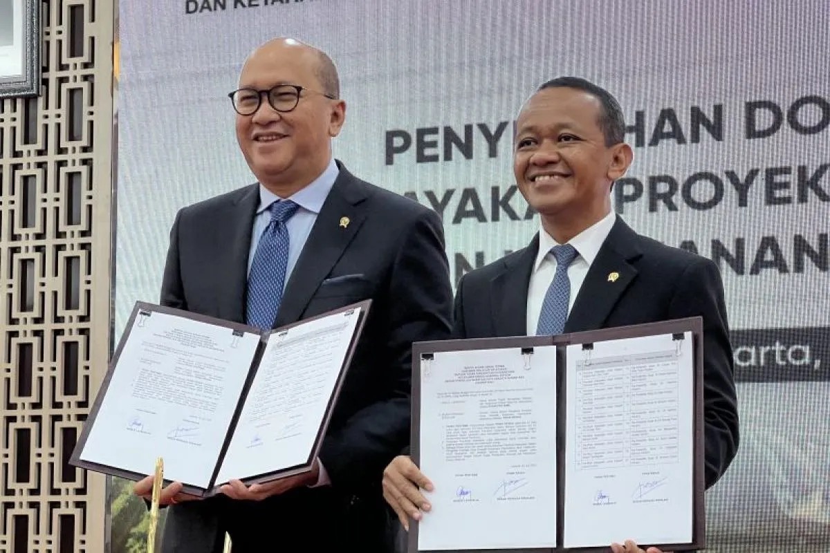 Penyerahan Dokumen Pra-Studi Kelayakan Proyek Prioritas Hilirisasi dan Ketahanan Energi Nasional