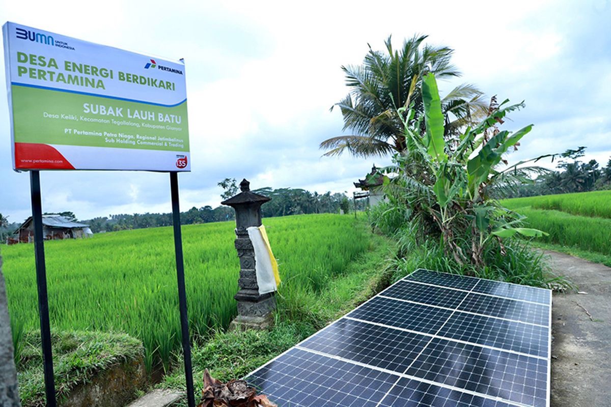 Solar Panel di Pedesaan