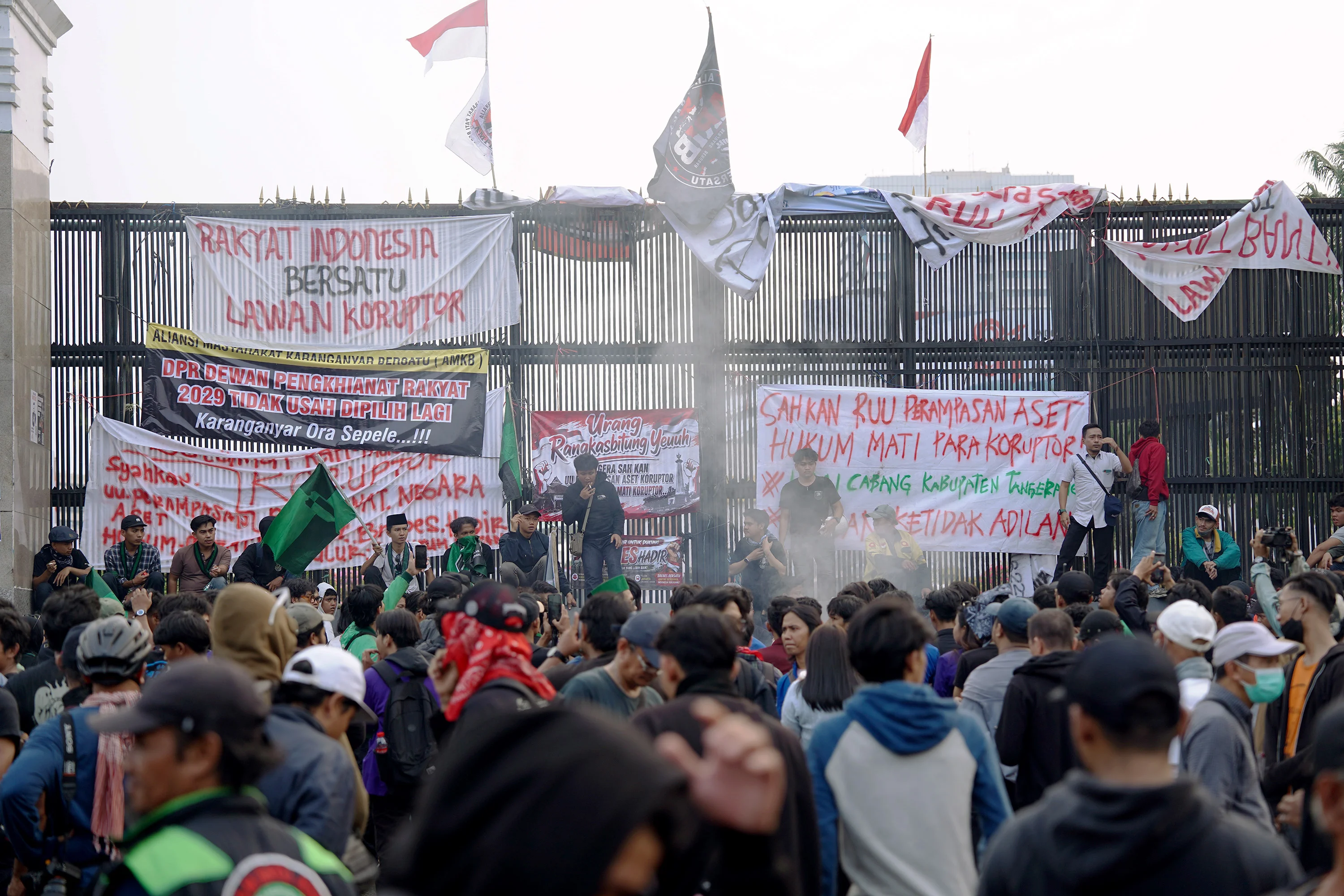 Aksi, Demonstrasi, Mahasiswa, DPR, RUU Perampasan Aset, Demo
