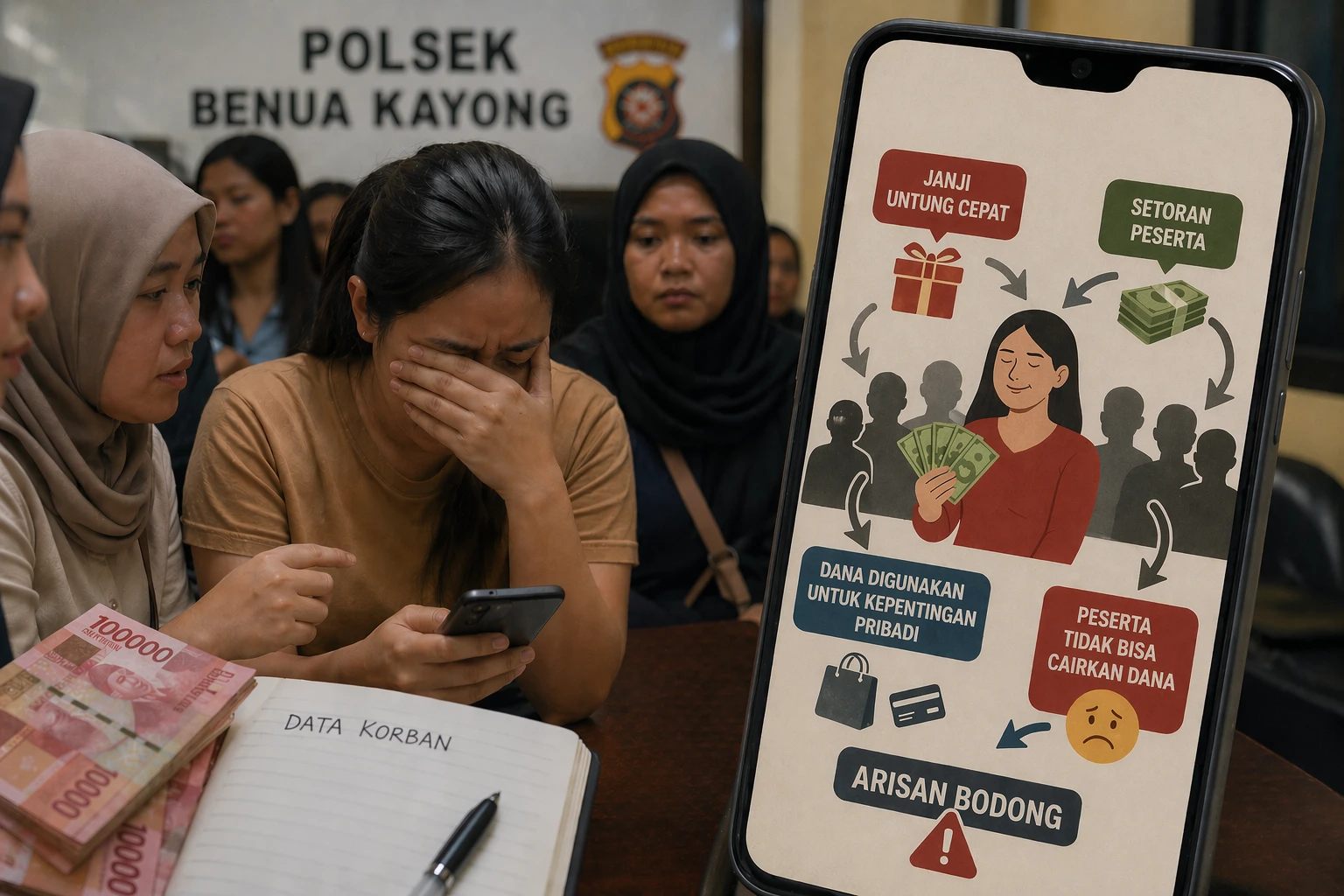 Skandal Arisan di Ketapang, Modus Untung Instan Rugikan Ratusan Korban hingga Rp2 Miliar