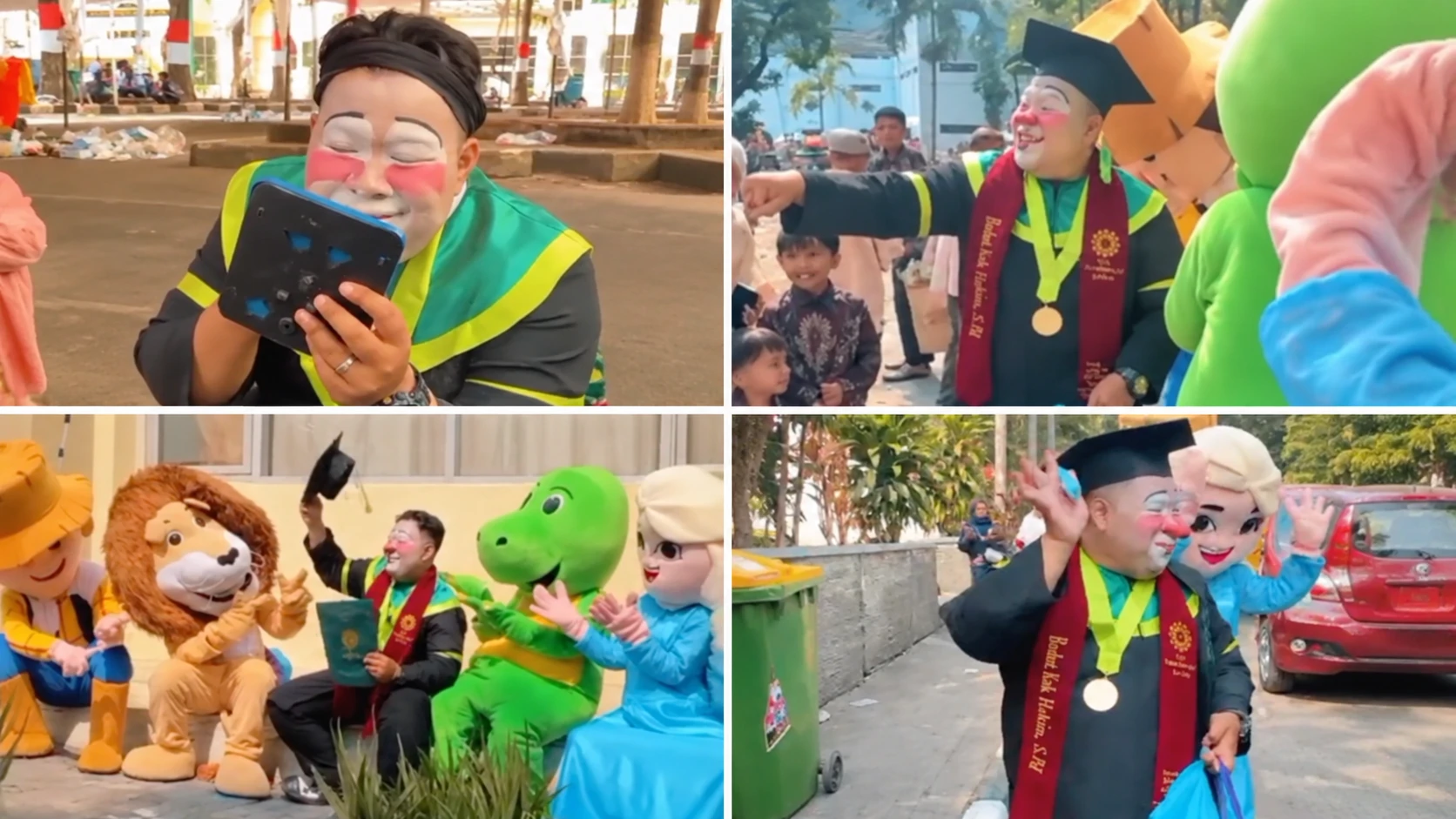 Kisah Hakim, Mahasiswa UIN Bandung yang Kuliah Sambil Bekerja Jadi Badut