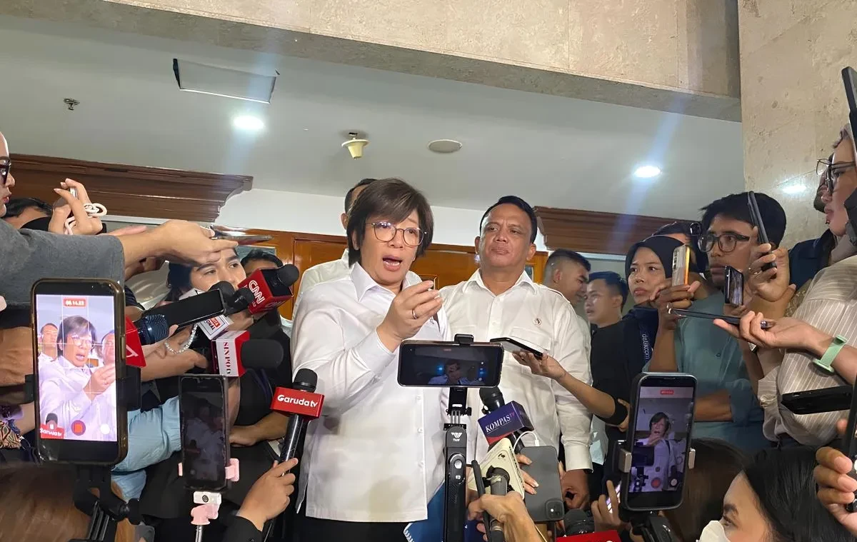 Juru Bicara Badan Gizi Nasional (BGN), Agustina Arumsari. (ANTARA/Fath Putra Mulya.)