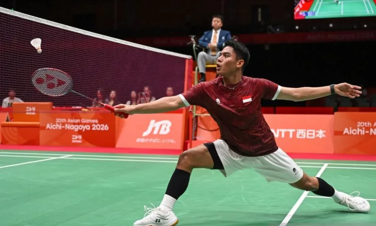 Pebulu tangkis tunggal putra Indonesia Moh. Zaki Ubaidillah