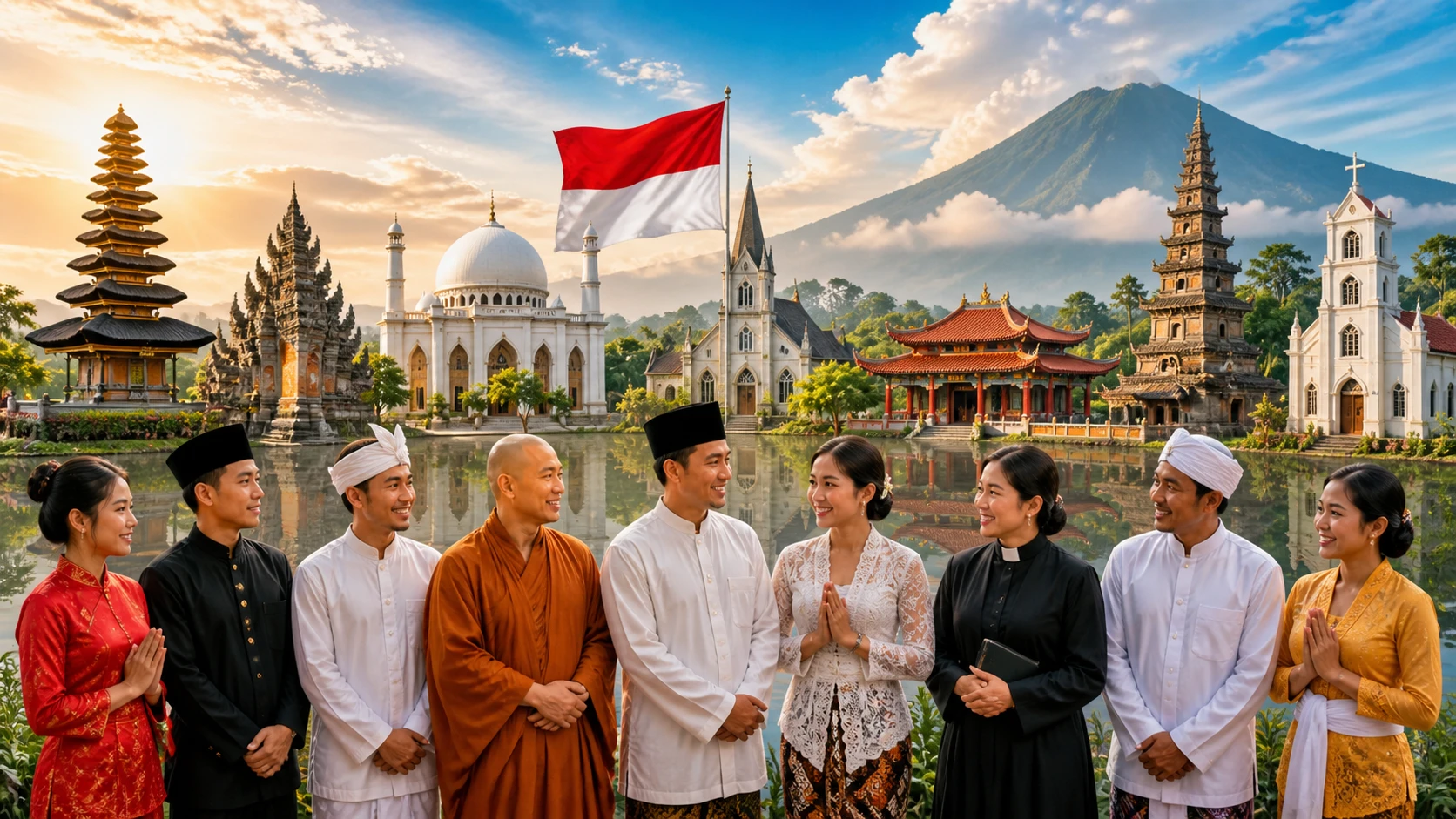 100% Warga Indonesia Sebut Agama Membantu Masyarakat