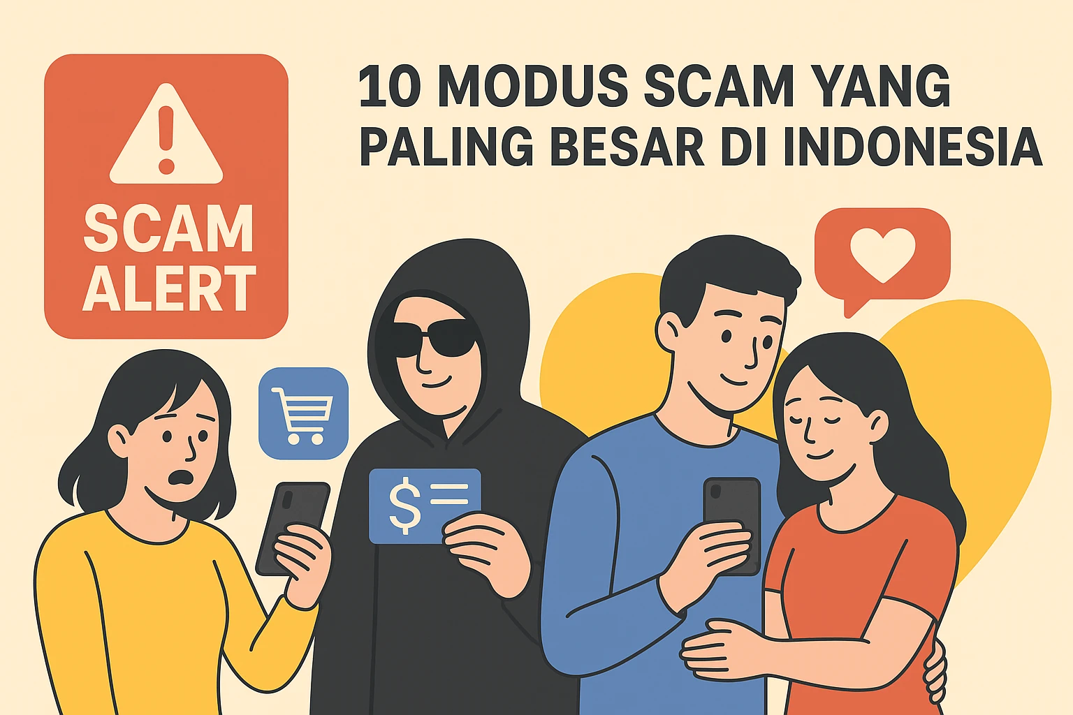 10 Modus Scam Terbesar, dari Penipuan Belanja hingga Love Scam yang bikin “Nyesek”