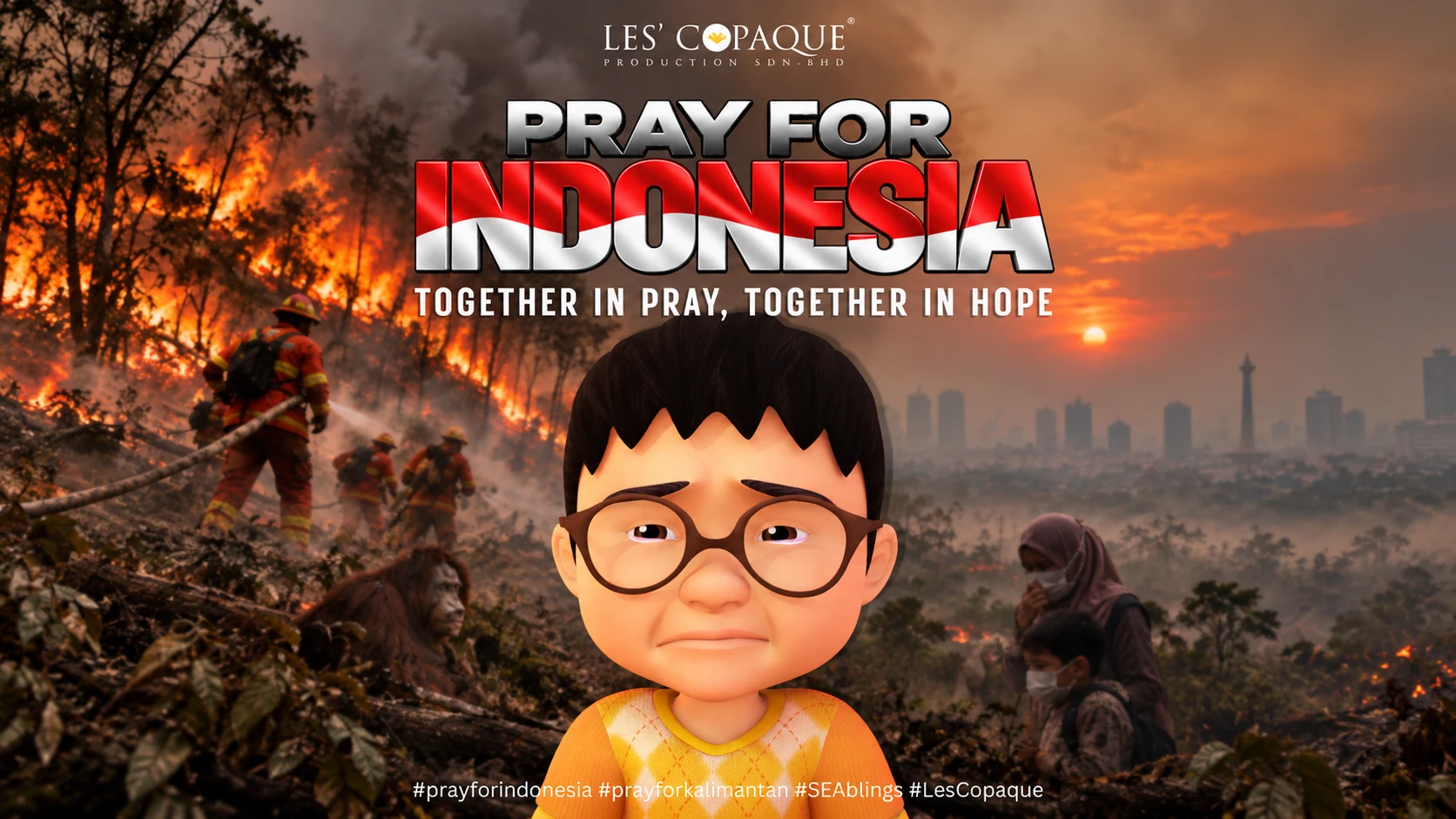 Ehsan Upin Ipin Ajak Doa untuk Indonesia