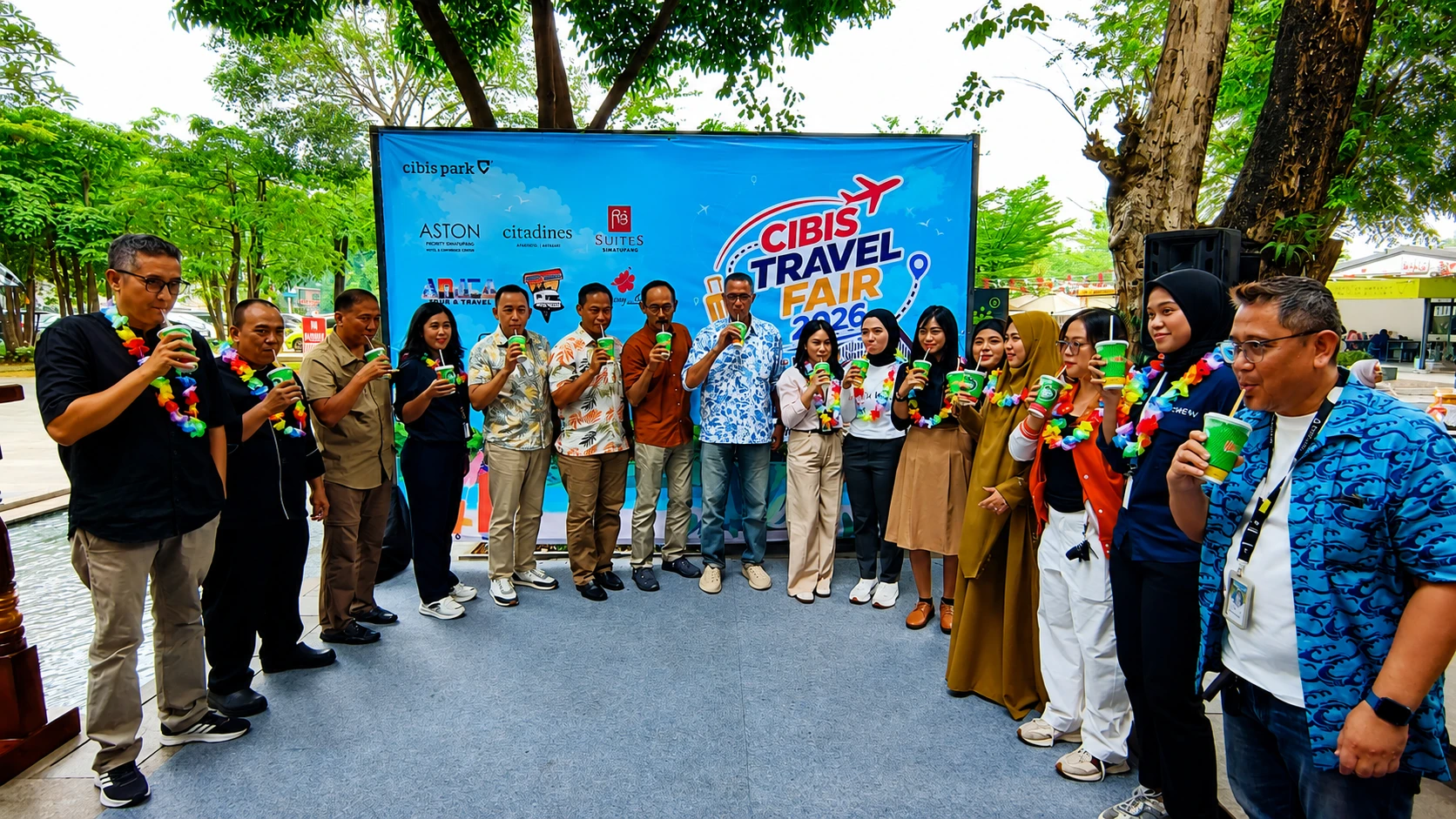 Peresmian Cibis Travel Fair 2026 yang berlangsung 12-14 Agustus 2026 di Cibis Park, Jakarta Selatan