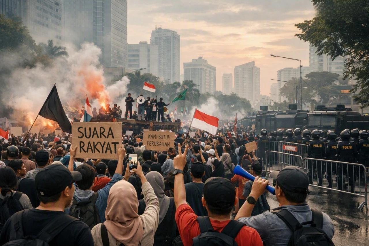 Pos Lantas Slipi Dirusak Massa, Lalin Jakbar Kembali Normal