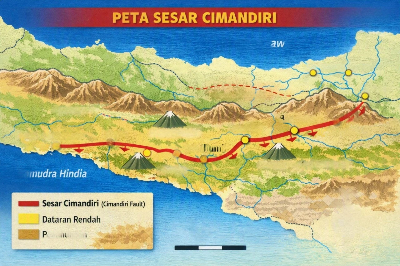 Mengenal Sesar Cimandiri, Pemicu Gempa M4,3 Cianjur