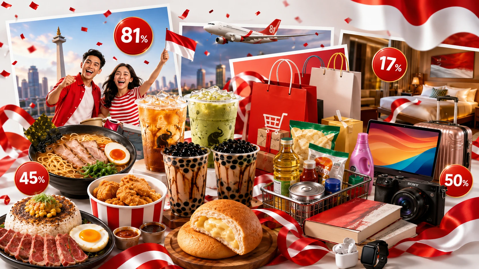 Daftar Promo HUT RI ke-81 2026, Diskon hingga 81 Persen