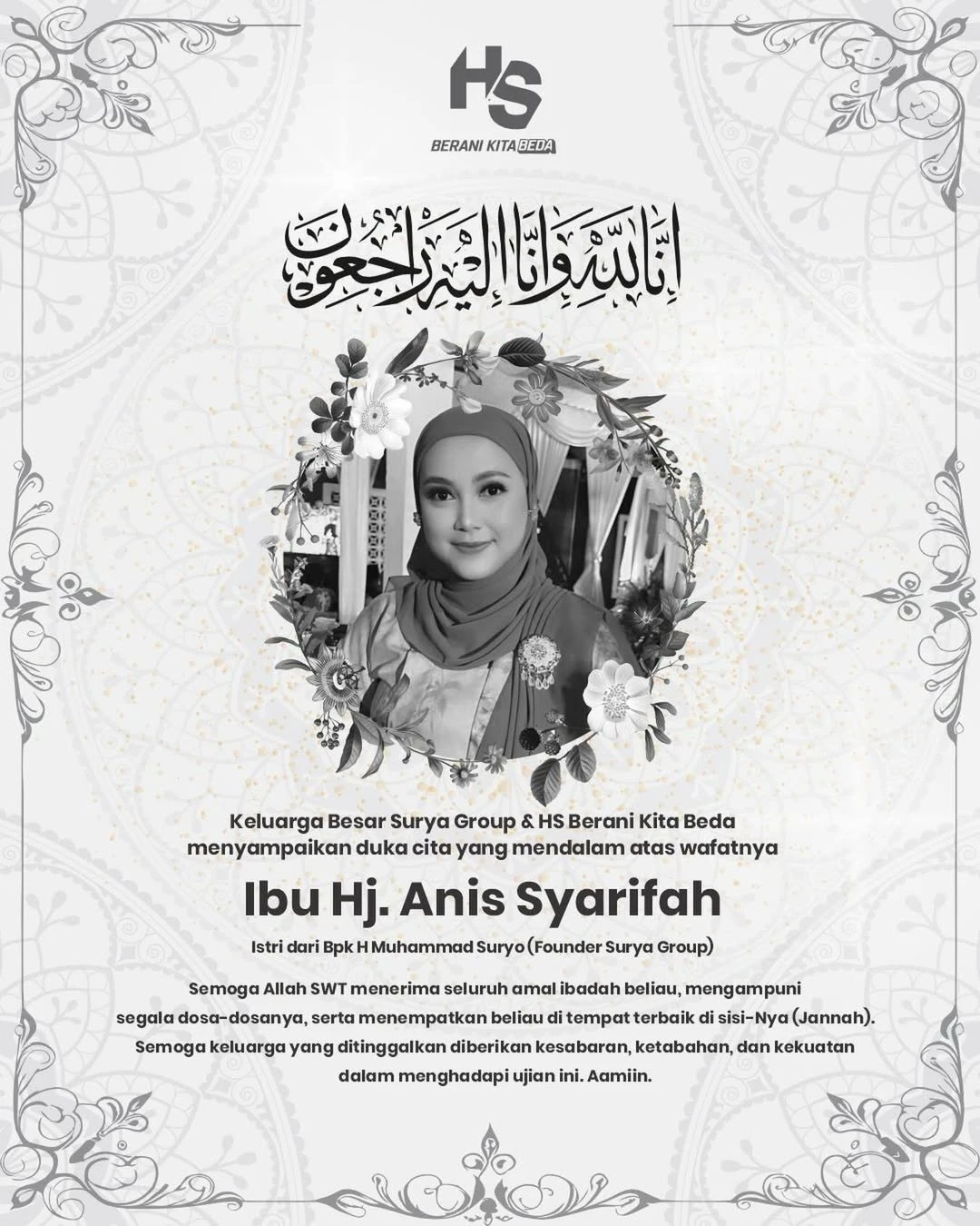 Profil Anis Syarifah, Istri Bos Rokok HS yang Tewas di Kulon Progo