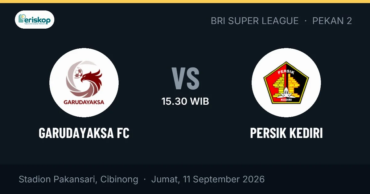 Garudayaksa FC vs Persik Kediri, Pekan 2 BRI Super League
