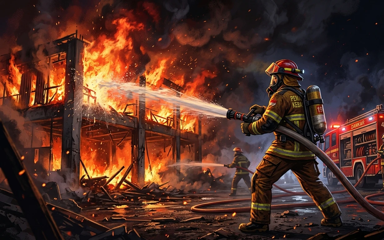 Djakarta Theater Kebakaran, BPBD Sebut Api Diduga Berasal dari Korsleting Listrik