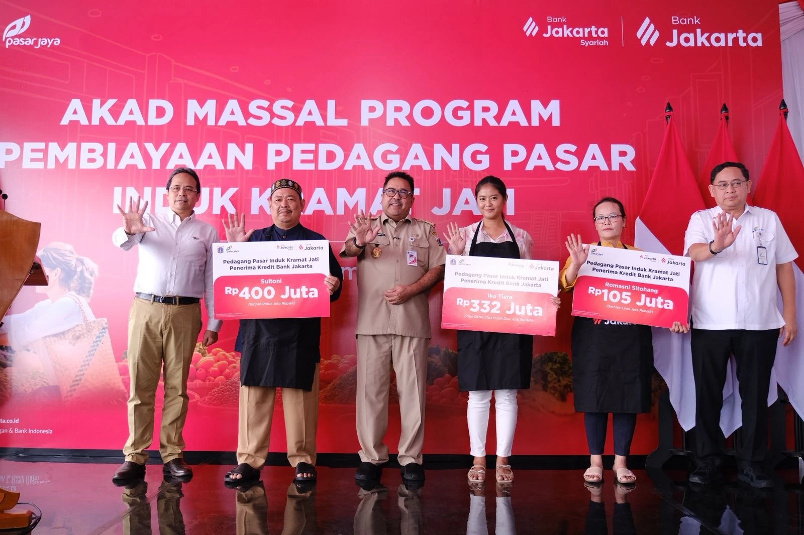 Bank Jakarta Biayai 2.388 Pedagang Pasar, Outstanding Capai Rp326 Miliar