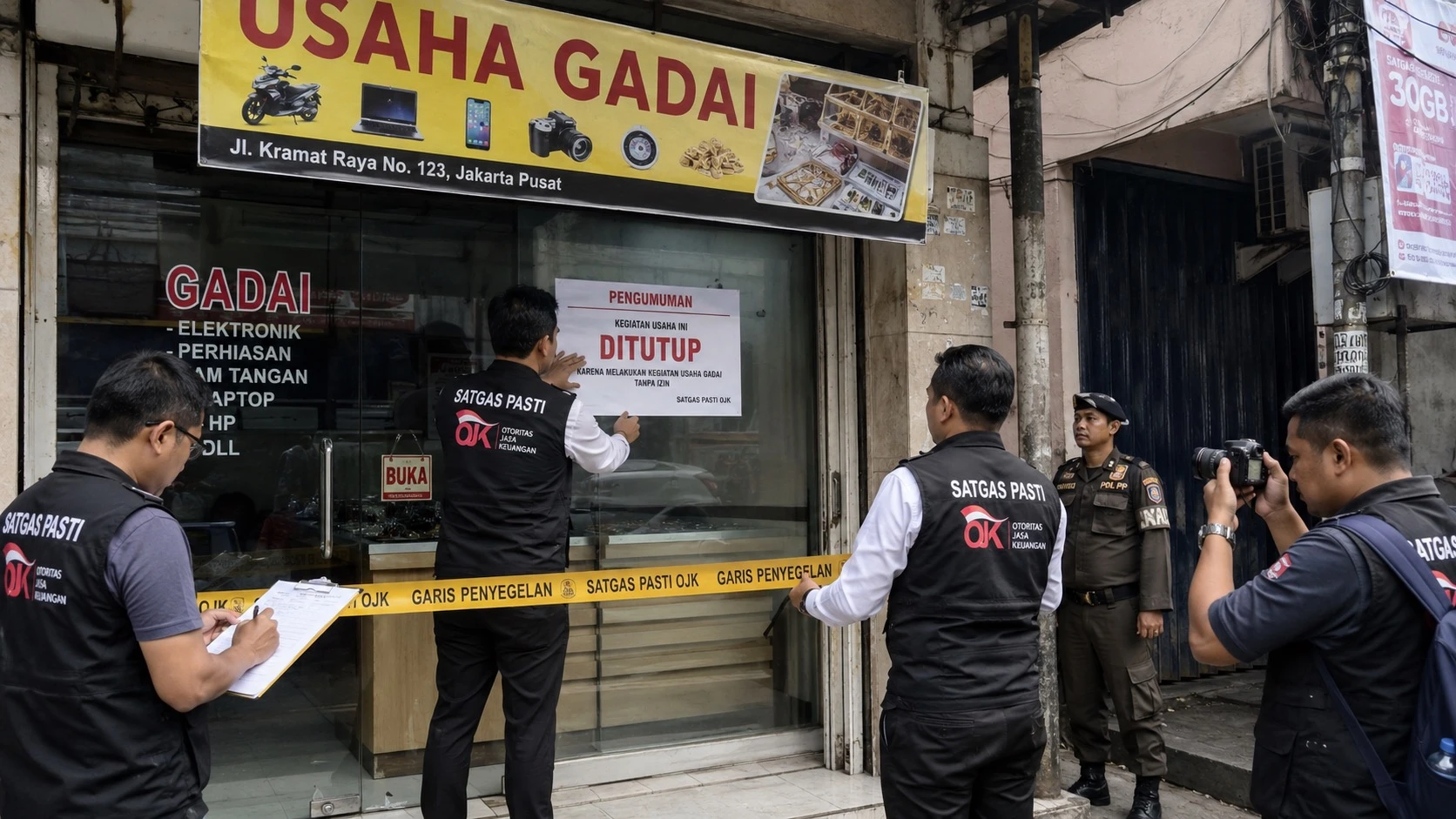 Satgas PASTI OJK Sikat 255 Entitas Gadai Swasta dan Kripto Ilegal