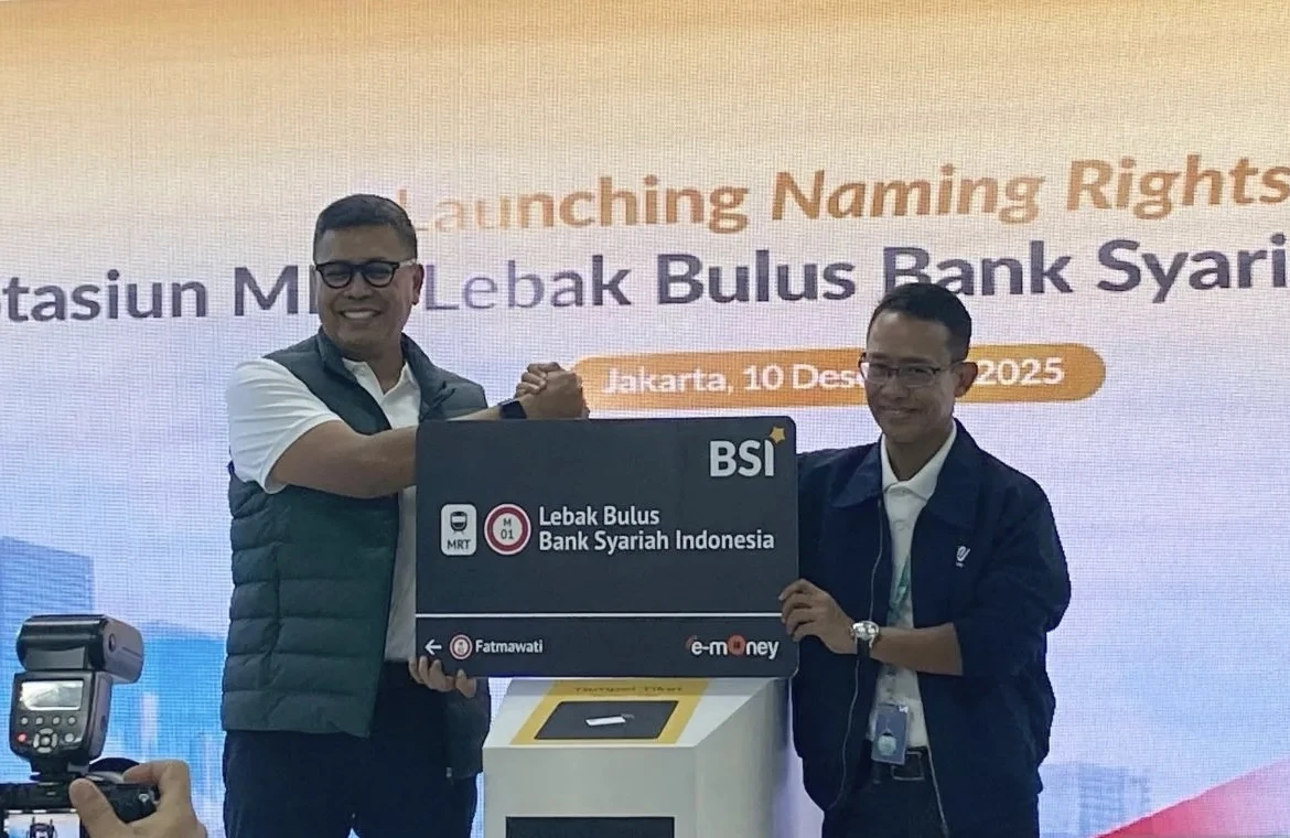 Stasiun MRT Lebak Bulus Grab Berganti Nama Jadi MRT Lebak Bulus Bank Syariah Indonesia
