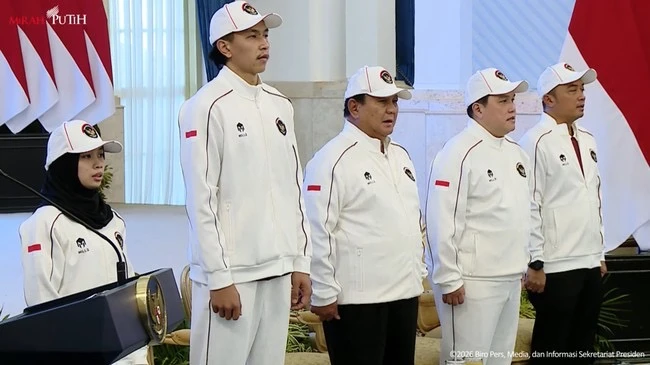 Prabowo Lepas 430 Atlet ke Asian Games 2026, Indonesia Bidik 4 Emas