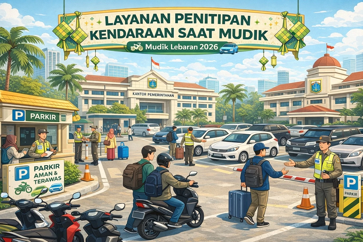Pemudik Bisa Titip Kendaraan di Kelurahan, Kecamatan Hingga Kantor Walikota