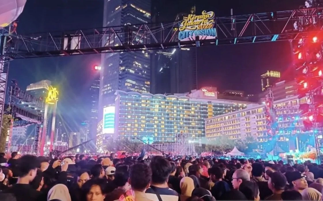 Tanpa Kembang Api, Perayaan Tahun Baru 2026 di Jakarta Dipusatkan di Bundaran HI