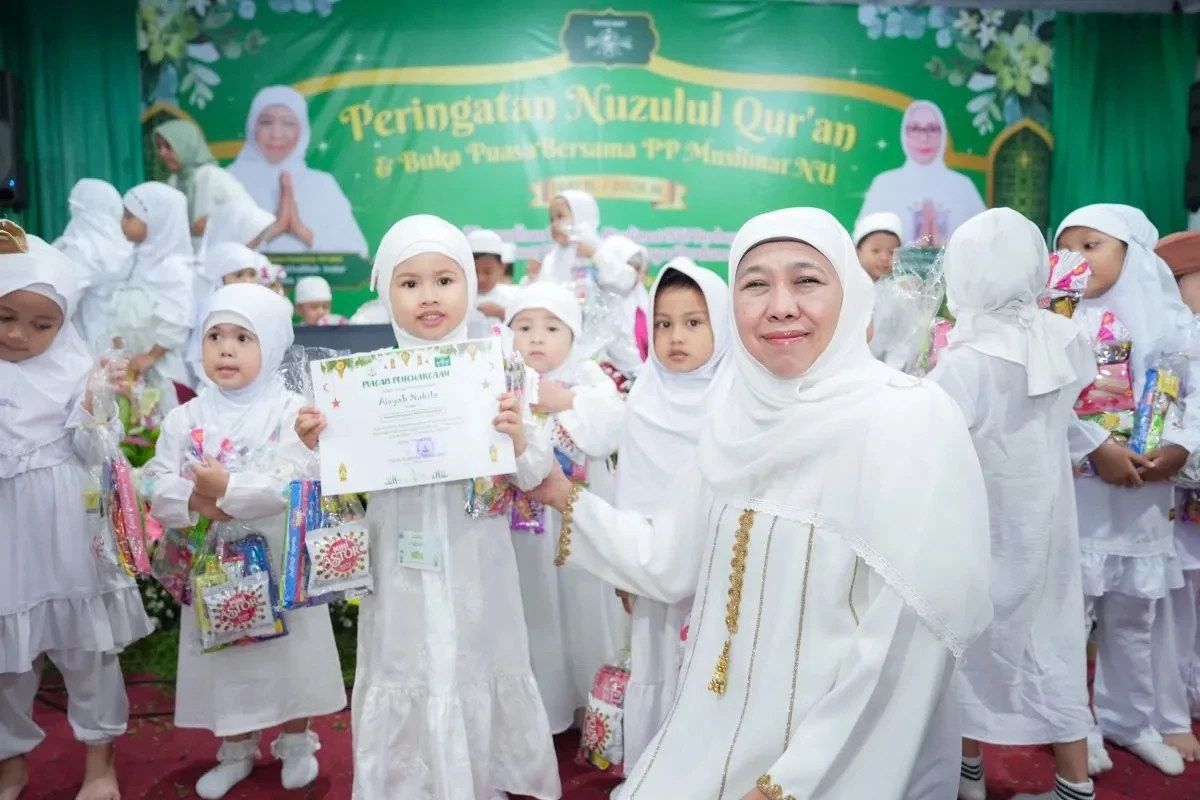 Ketua Umum Dewan Pembina Pimpinan Pusat (PP) Muslimat Nahdlatul Ulama (NU) Khofifah Indar Parawansa