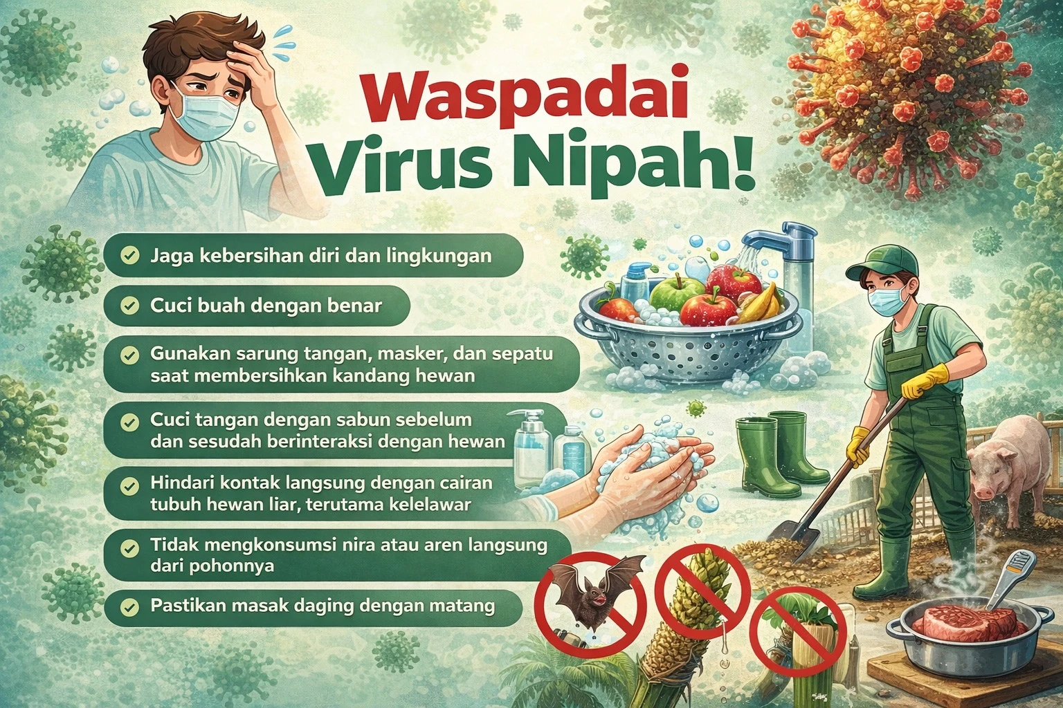 Virus Nipah, kelelawar