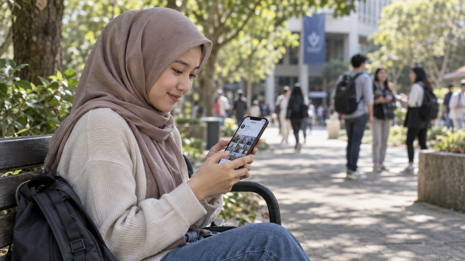 mahasiswa, anak muda, kampus, instagram, media sosial, smartphone,