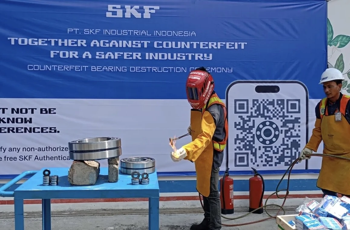 SKF Musnahkan Puluhan Ribu Bearing Palsu