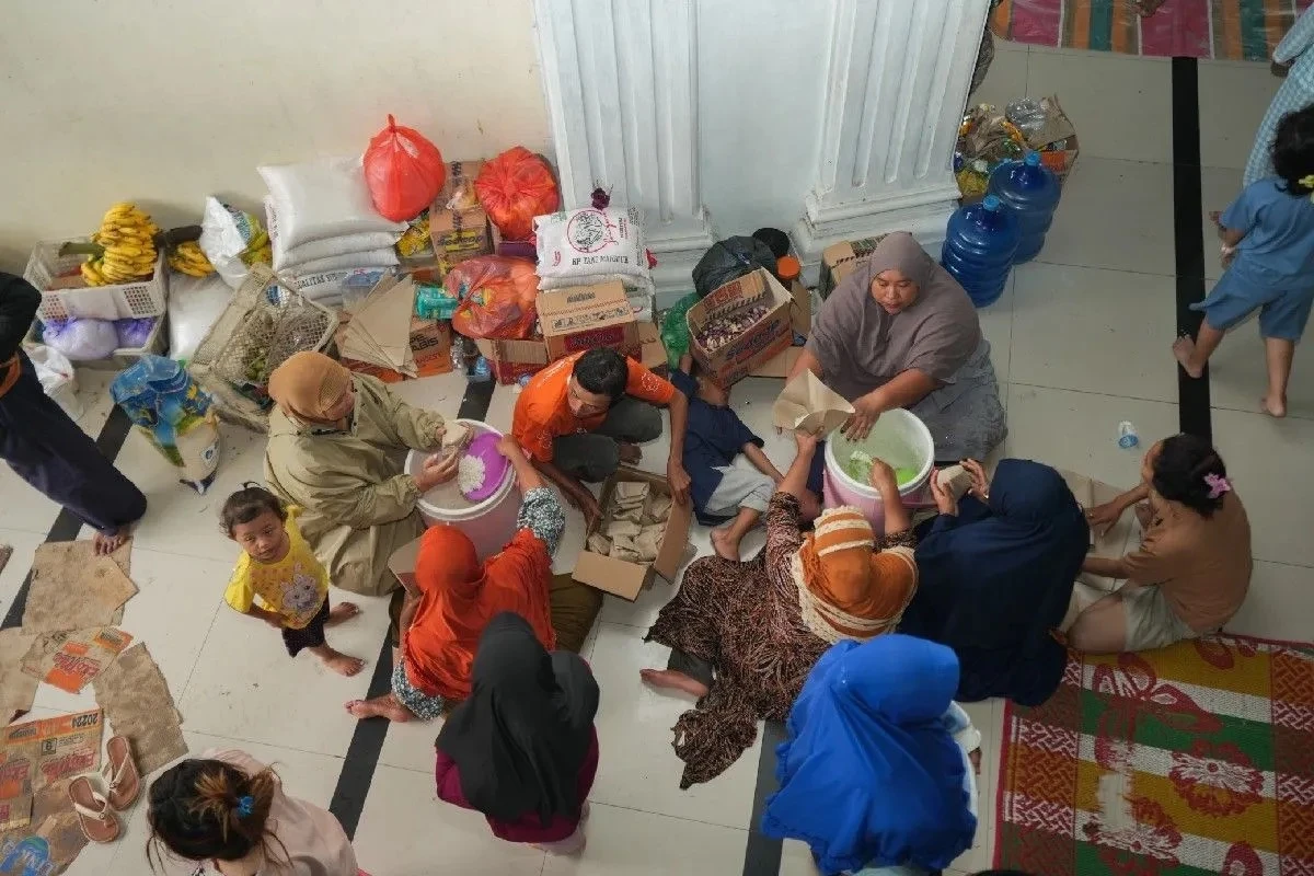 Pengungsi bencana alam Sumatera Utara