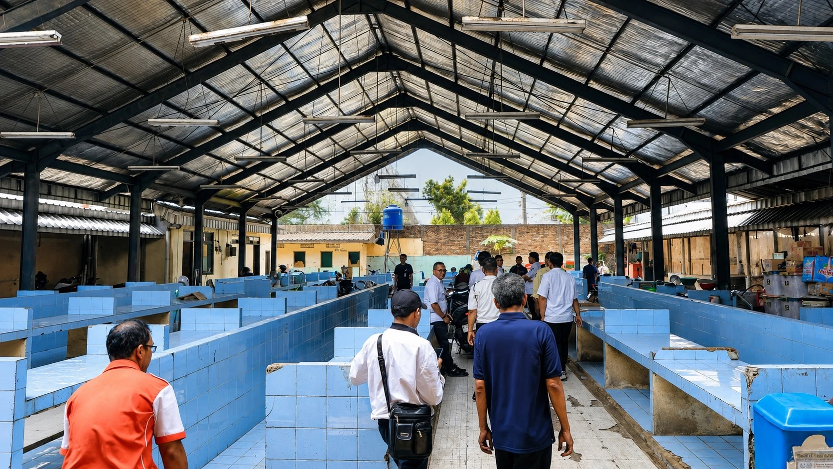 Lokbin Kramat Jati 85% Siap, 193 Pedagang Ikan Direlokasi dari Trotoar