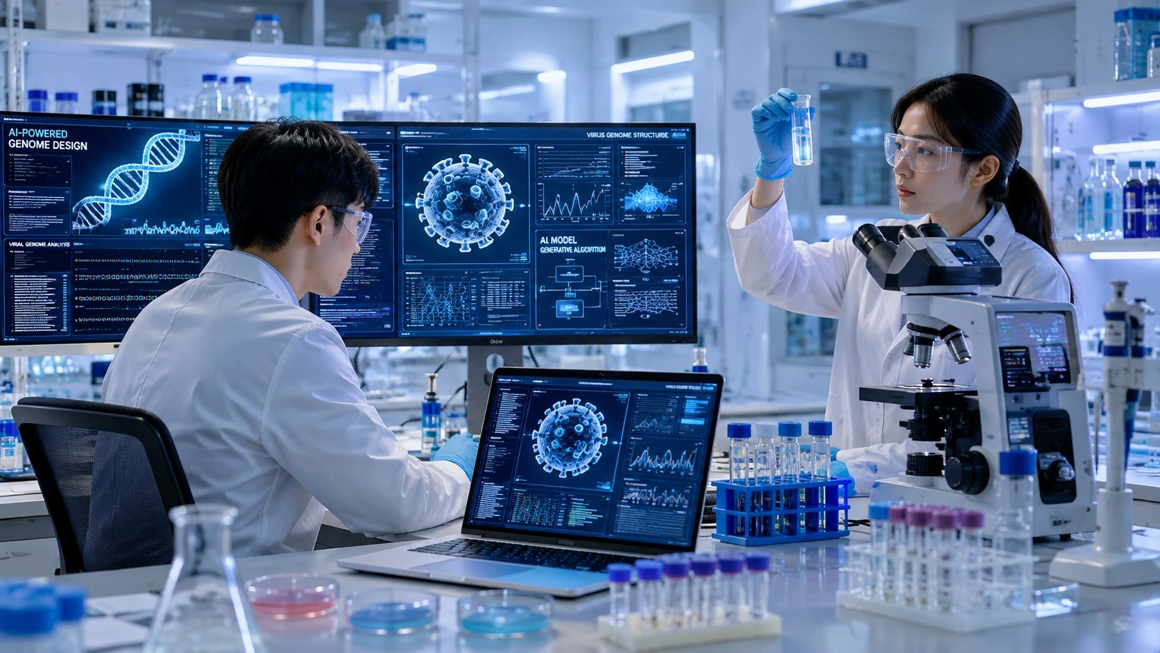 AI Berhasil Rancang Genom Virus Utuh, 16 Bakteriofag Terbukti Fungsional
