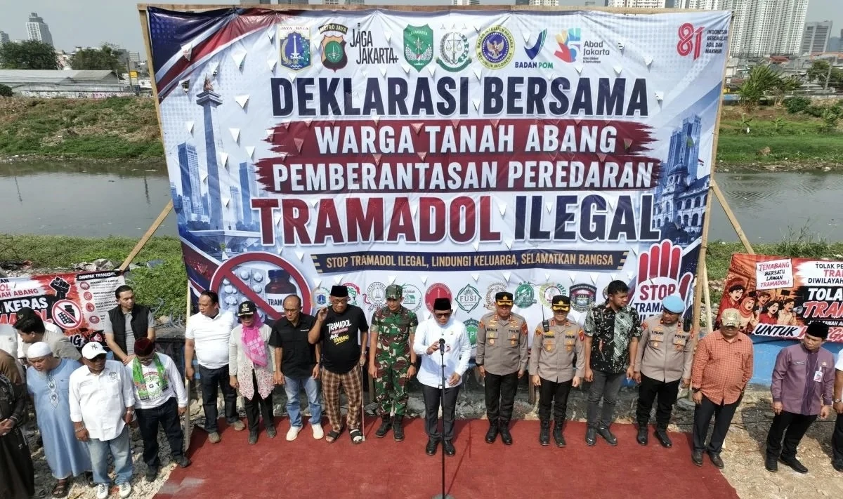 Tanah Abang Perangi Tramadol Ilegal, 41 Tersangka Ditangkap Sepanjang 2026