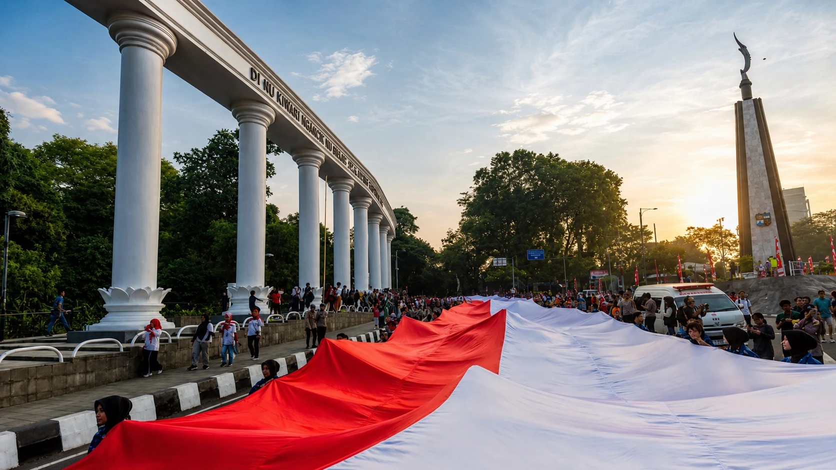 Kirab Bendera 500 Meter Warnai FMP 2026, Ribuan Warga Bogor Tumpah Ruah