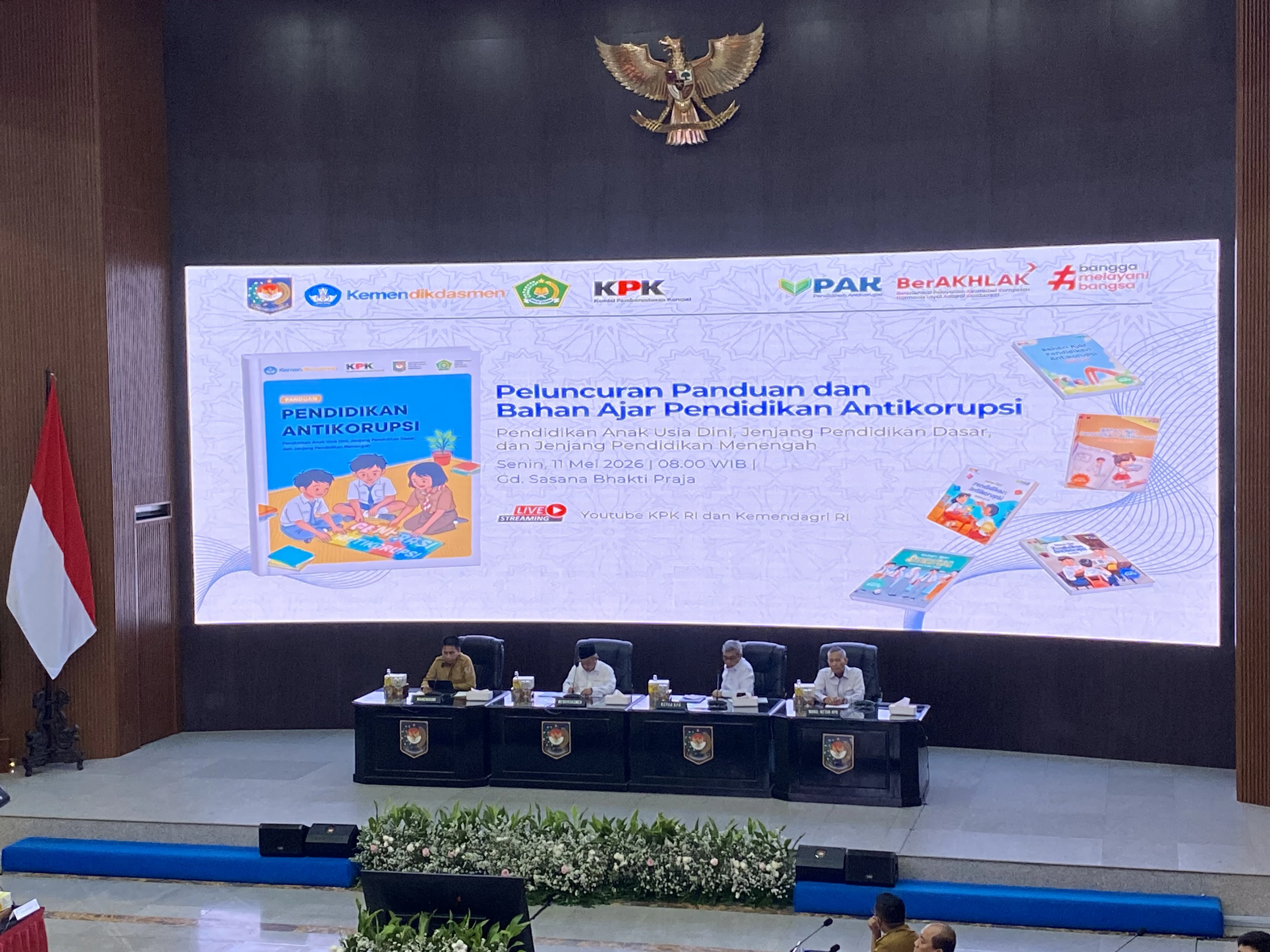 KPK Kolaborasi Luncurkan Buku Panduan Antikorupsi untuk PAUD hingga SMA