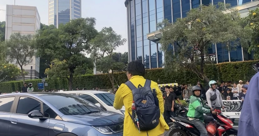 Aksi BEM di Jalan Thamrin Ramai Bunyi Klakson, Bentuk Dukungan Unik dari Pengendara