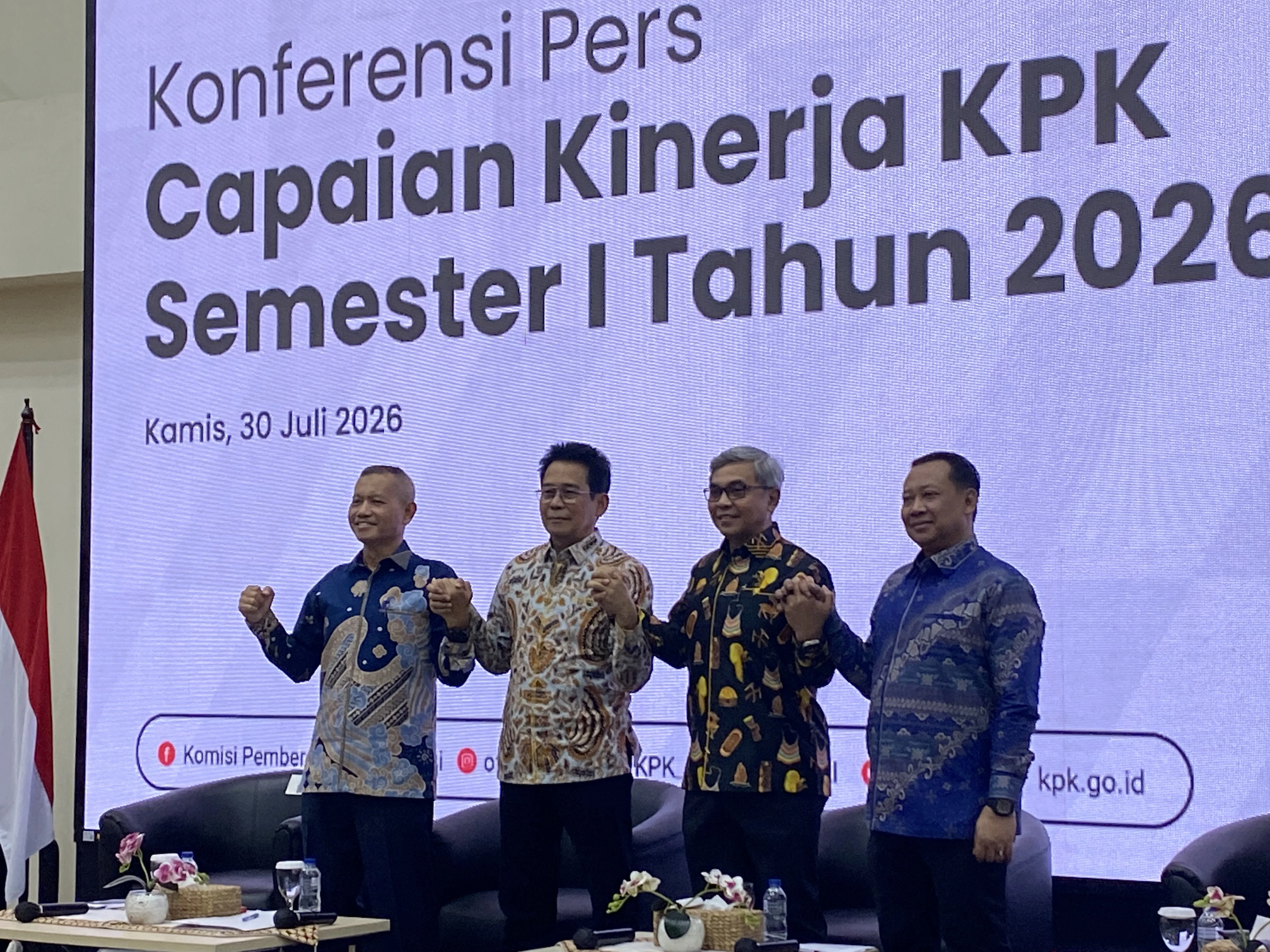 Capaian KPK Semester I 2026: Gelar 12 OTT dan Limpahkan 76 Perkara Korupsi