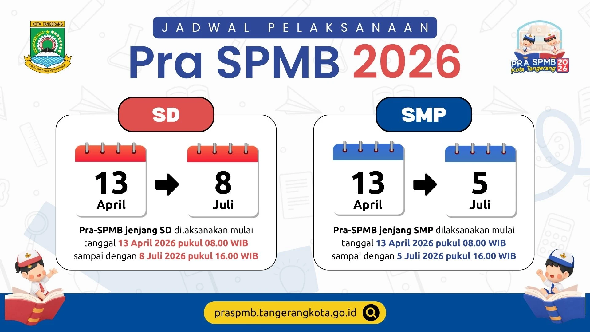 Pra-SPMB 2026 Tangerang Dibuka: Ini Jadwal, Cara Daftar, dan Alur Lengkapnya