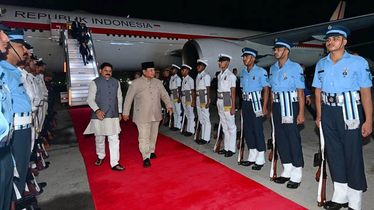 Prabowo Tiba di New Delhi, Ikuti KTT ke-18 BRICS
