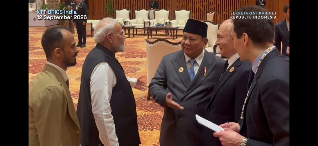 Prabowo Subianto, Modi, Putin, Xi