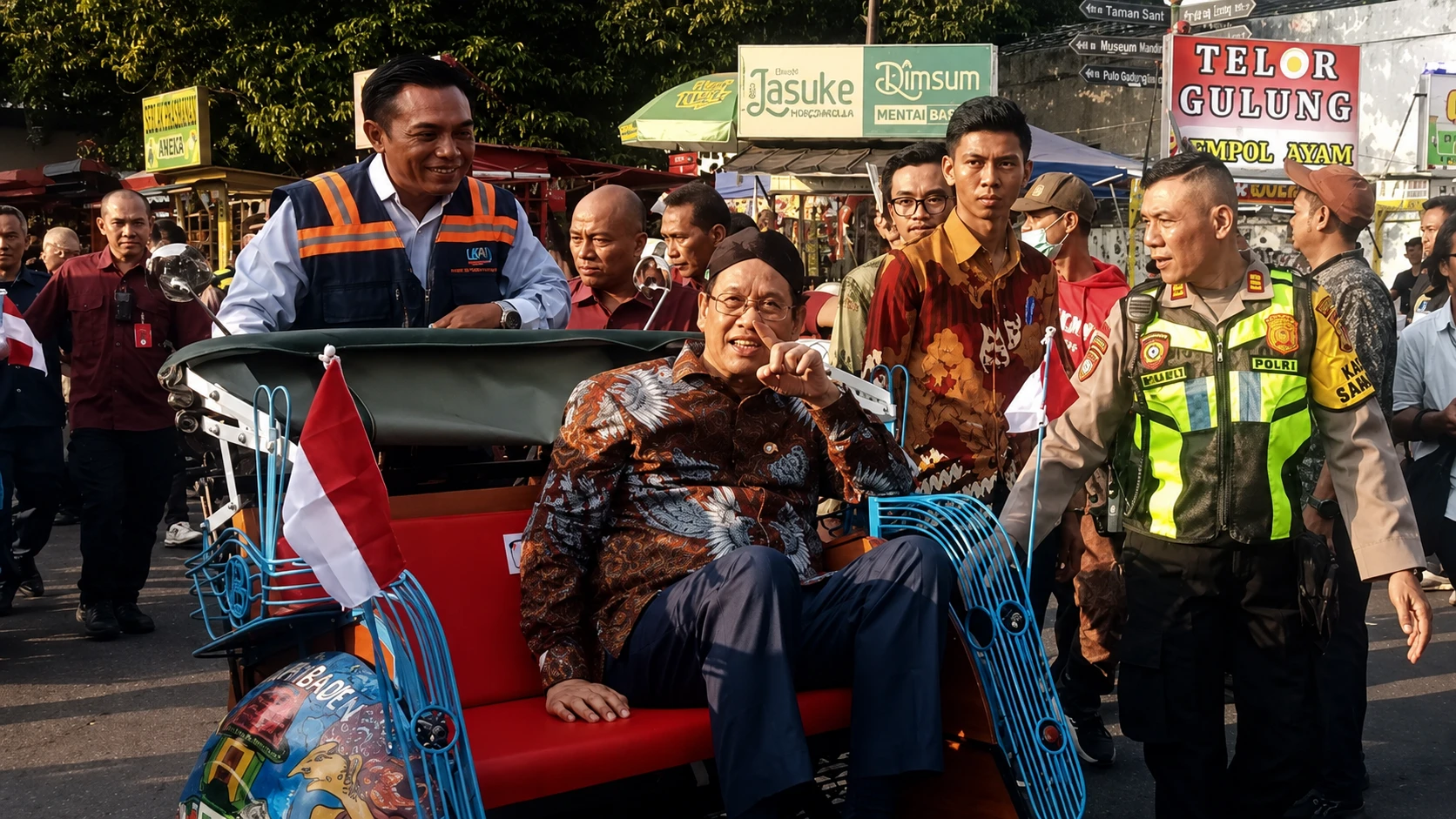 Kemenkeu Salurkan Becak Listrik untuk Perkuat Wisata di Yogyakarta