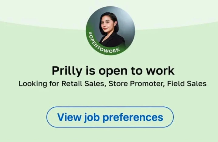 Motivasi atau Gimik? Pro-Kontra Status LinkedIn #OPENTOWORK Prilly Latuconsina