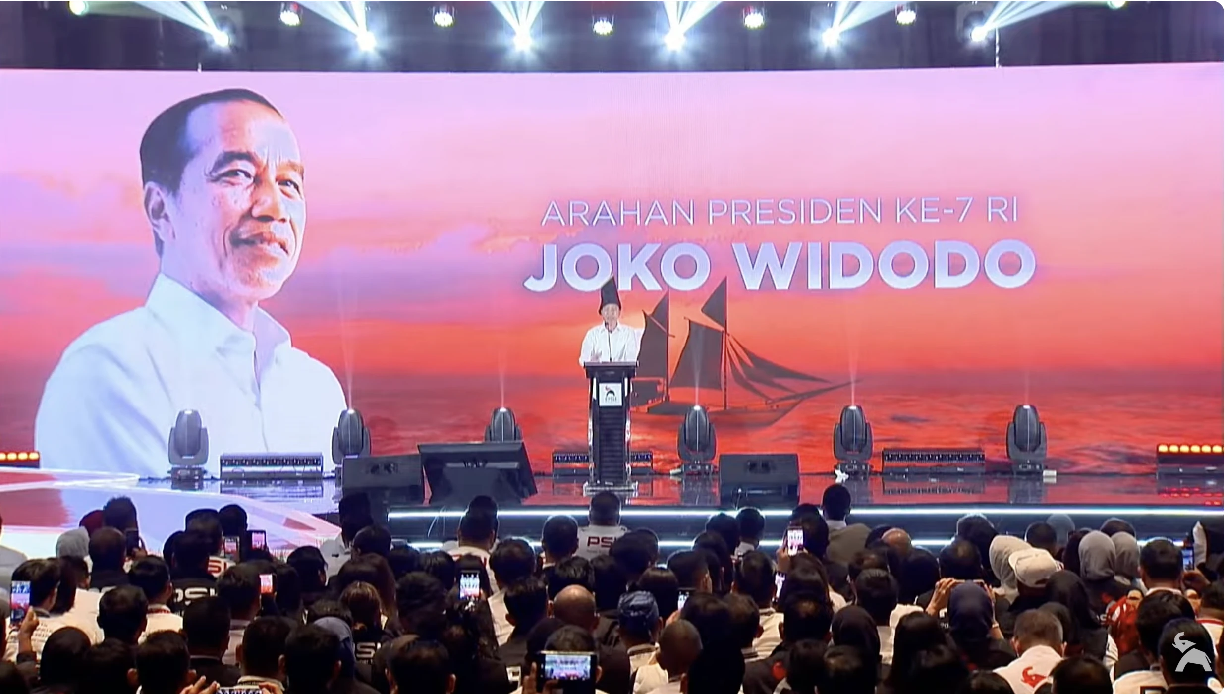 Pidato Lengkap Jokowi di Rakernas PSI: Saya Sanggup Turun ke Kecamatan
