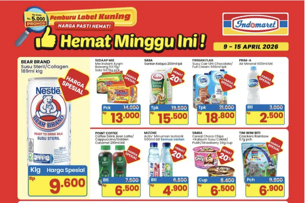 Cek Katalog Promo JSM Indomaret 9-15 April 2026, Harga Spesial Mie Instan & Sabun Cuci